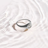 Crystal Cushion Dome Ring