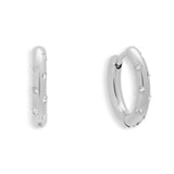Crystal Dot Hoop Earrings
