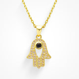 Eye Am Over It Hamsa Necklace