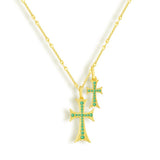 Double Cross Me Necklace